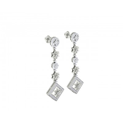 Talor Diamond Dangle drop earrings in Gold